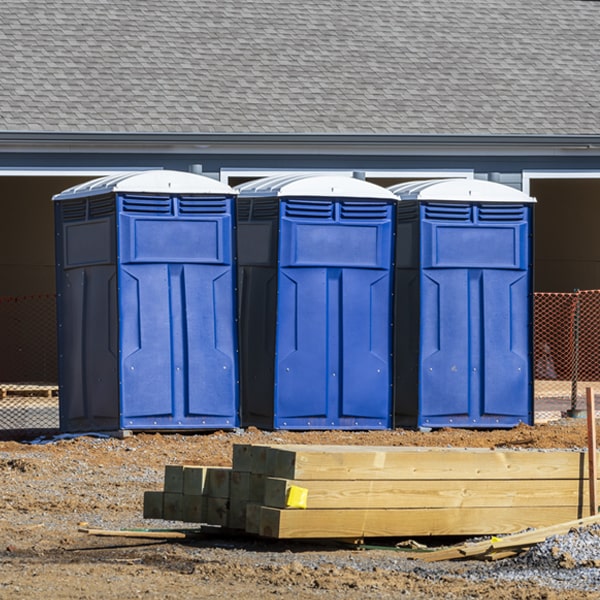 are there any restrictions on where i can place the porta potties during my rental period in Glen St Mary